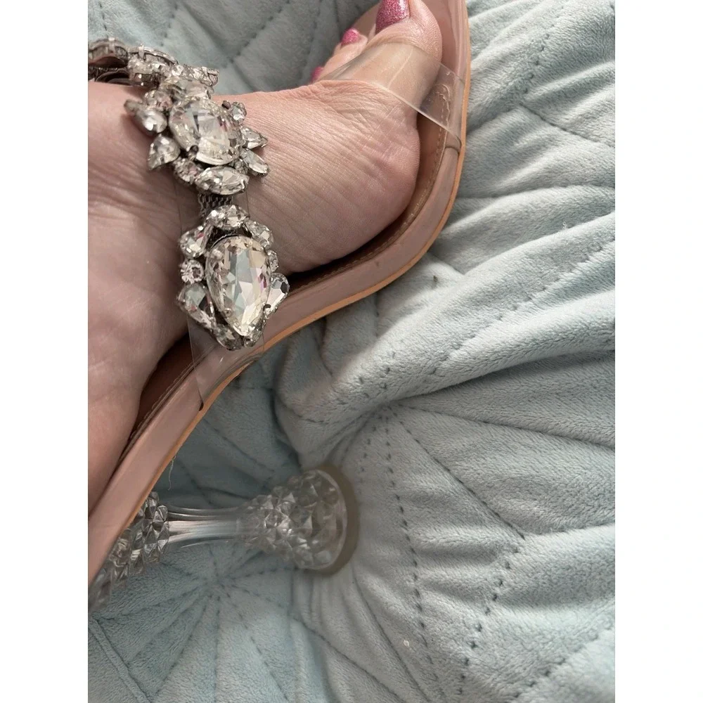 AZALEA WANG Wedding Sandals in Nude Women's Size 10 Narrow width